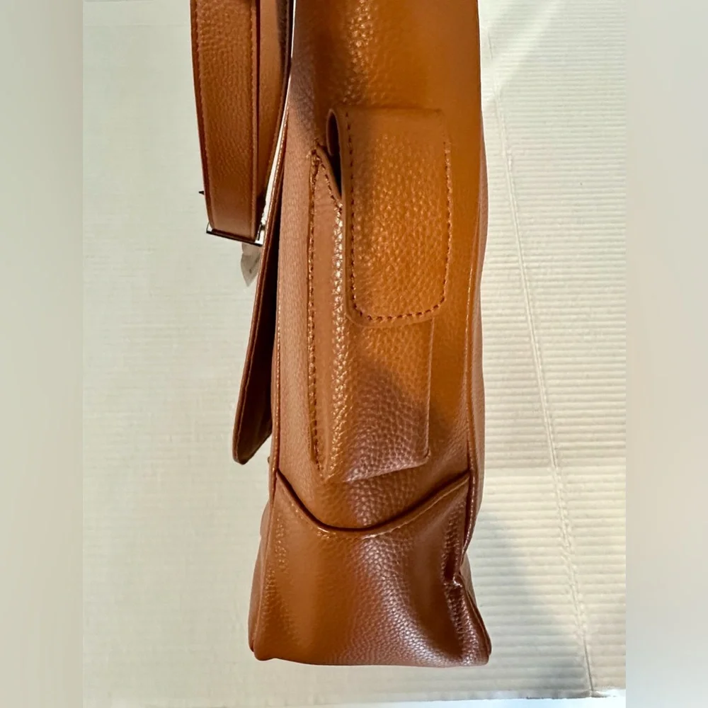 Primewear Vino‎ Two Bottle Leather Wine Tote Brown (NO Corkscrew Included) NWT